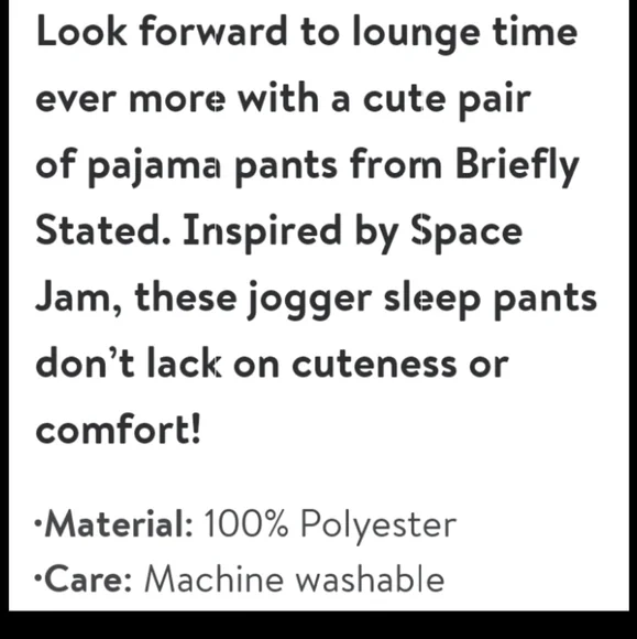 Space Jam Pajama Sleep Joggers - Picture 7 of 8